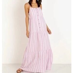 Splendid XL Striped Dress Maxi Relaxed Flowy